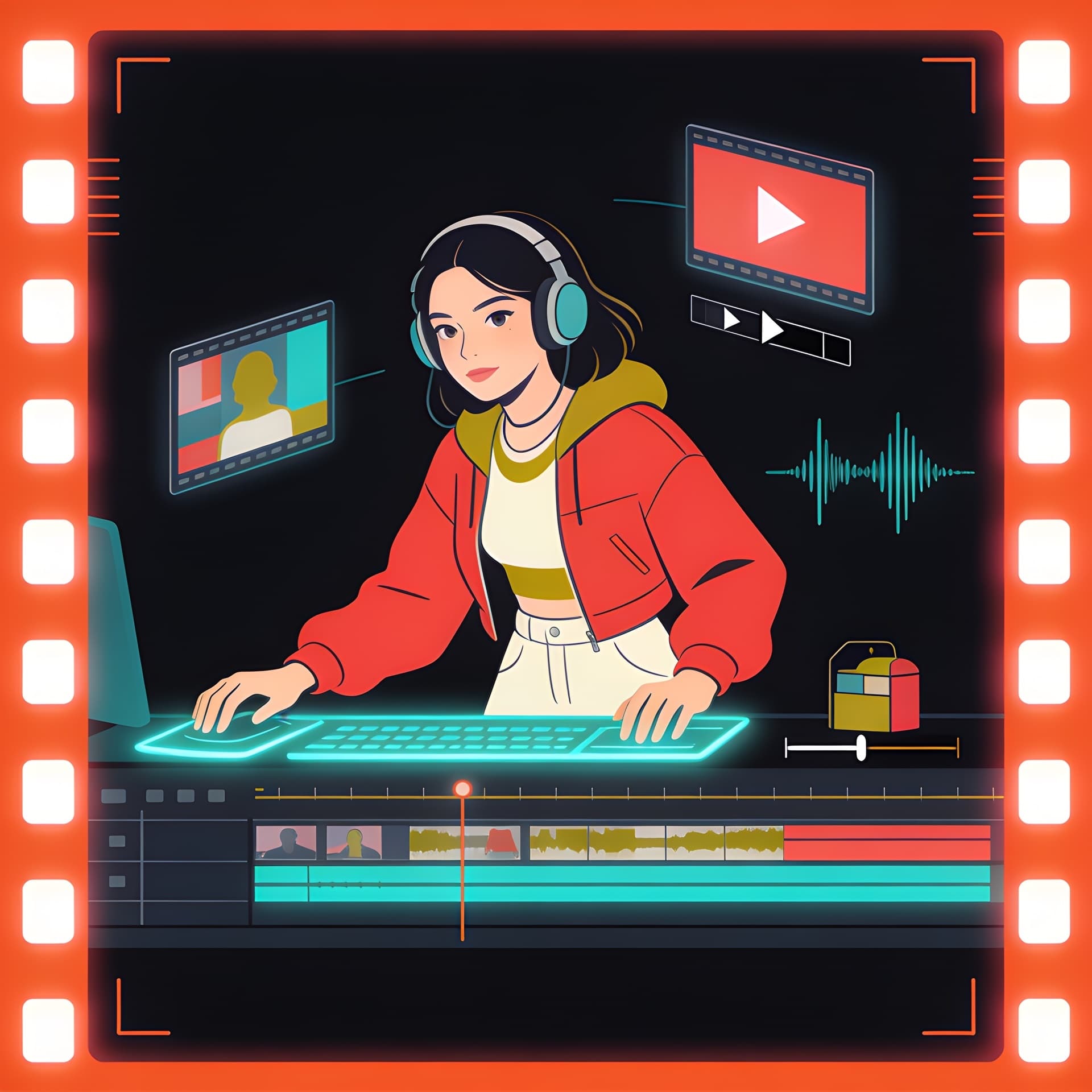 Video Editor illustration